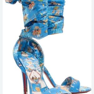 Christian Louboutin Crepe Satin Greekaba Du Desert 100